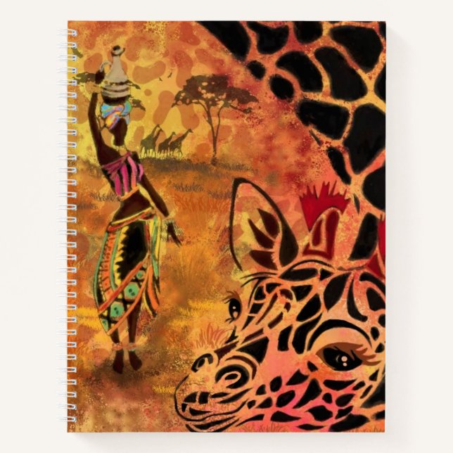 Cuaderno Chica africana y amigos de graffianes (Anverso)