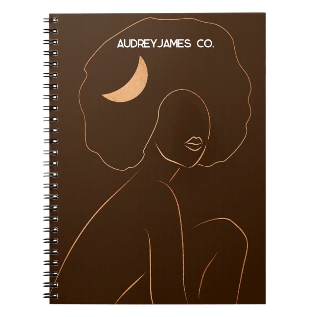 Cuaderno Chica Afro Moon (Frente)