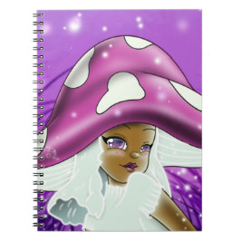 Cuaderno Chica afroamericano hongo