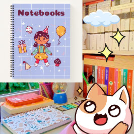 Cuaderno Chica alegre ✨ 💜 💗