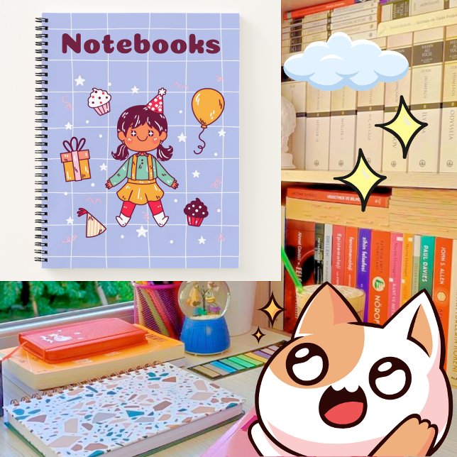 Cuaderno Chica alegre ✨ 💜 💗 (Subido por el creador)