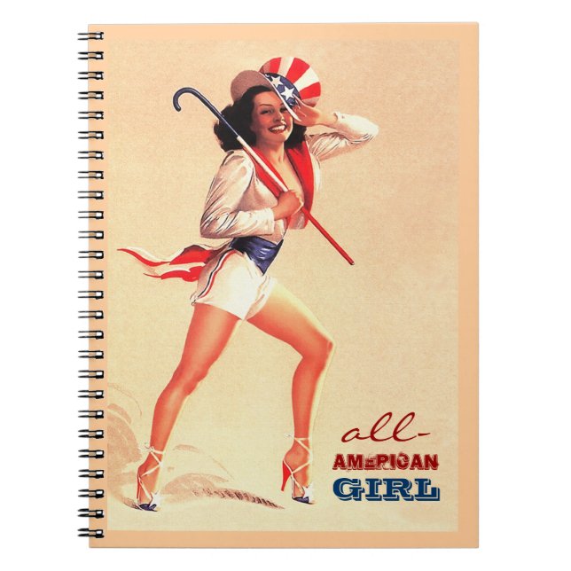 Cuaderno Chica All-American. Diseño de anclaje (Frente)