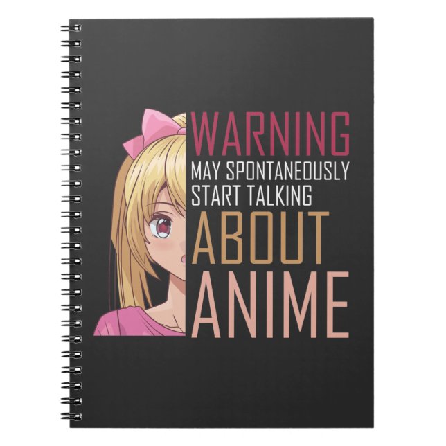 Cuaderno Chica Anime amante Manga Cosplay Fan Adolescente (Frente)