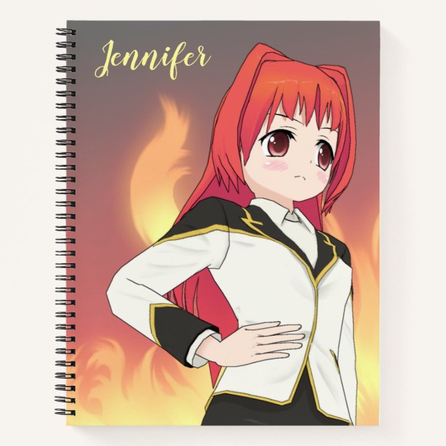 Cuaderno Chica Anime Escuela (Anverso)