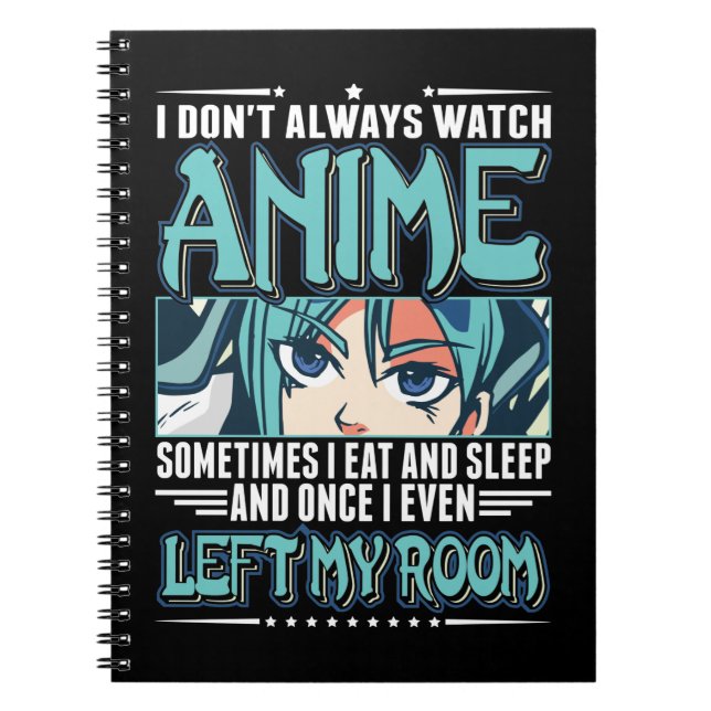 Cuaderno Chica anime japonés Otaku fanático adolescente de  (Frente)
