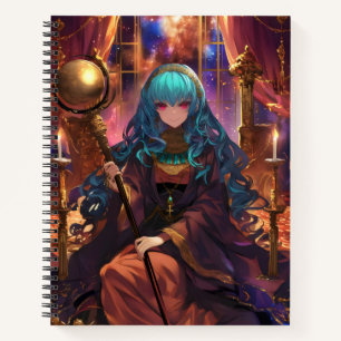 Cuaderno Chica Anime Maga Fantasía