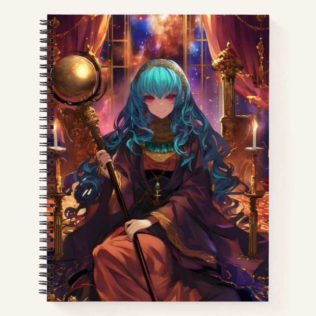 Cuaderno Chica Anime Maga Fantasía (Anverso)