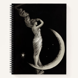 Cuaderno Chica Art Nouveau Moon