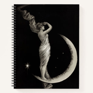 Cuaderno Chica Art Nouveau Moon