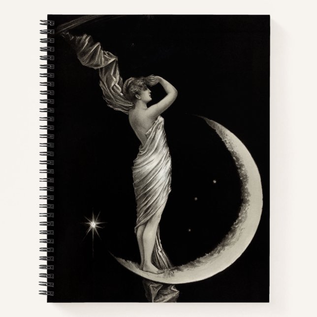 Cuaderno Chica Art Nouveau Moon (Anverso)