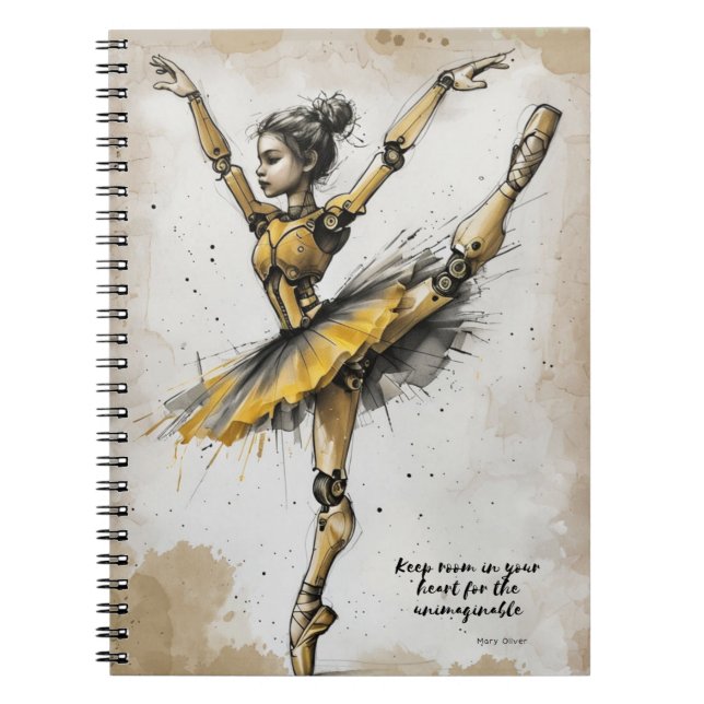 Cuaderno Chica bailarín | Diario de bloc de notas (Frente)