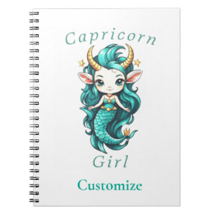 Cuaderno Chica Capricornio Sirena Thunder_Cove