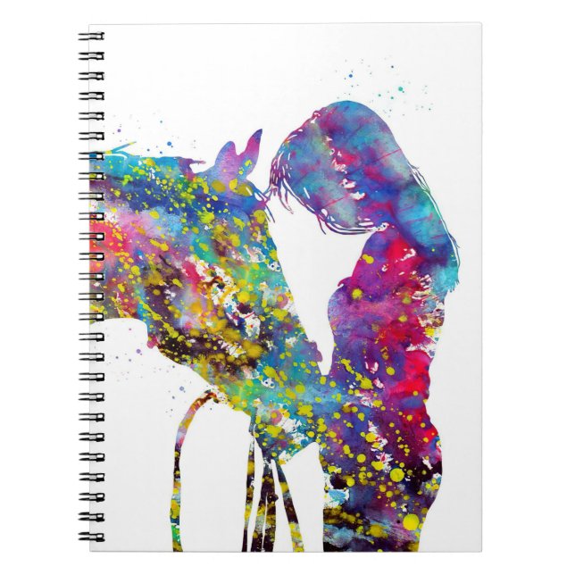 Cuaderno Chica Con Colorido De Caballo (Frente)