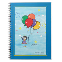Chica con globos - Arte infantil para CHOC