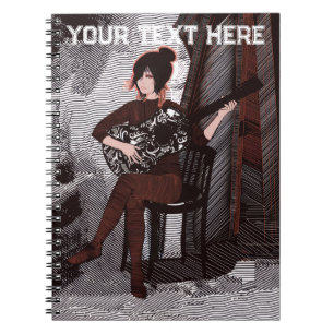 Cuaderno Chica con guitarra 