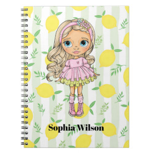Cuaderno Chica con limones Preppy Back-To-Schoo