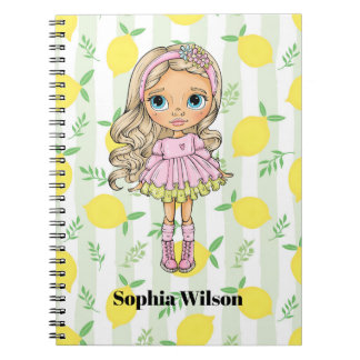 Cuaderno Chica con limones Preppy Back-To-Schoo