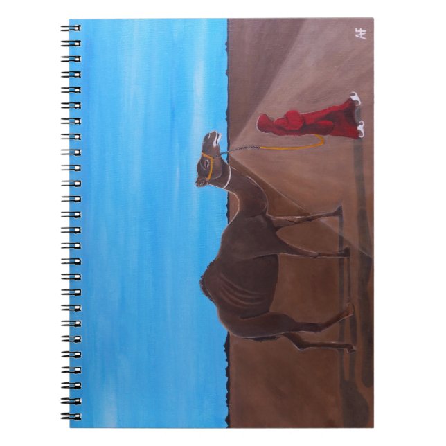 Cuaderno Chica con pintura de camello de Alfred Fox (Frente)