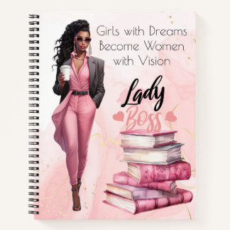 Cuaderno Chica con Sueños Mujer con Visión