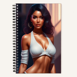 Cuaderno Chica con un aspecto seductor
