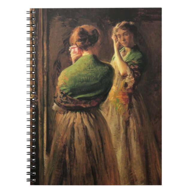 Cuaderno Chica con un Shawl Verde (por Joseph DeCamp) (Frente)