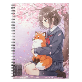 Cuaderno Chica con uniforme escolar de Natasha Us
