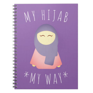 CUADERNO CHICA CUTE CON REGALO ISLÁMICO DE NOTA HIJAB