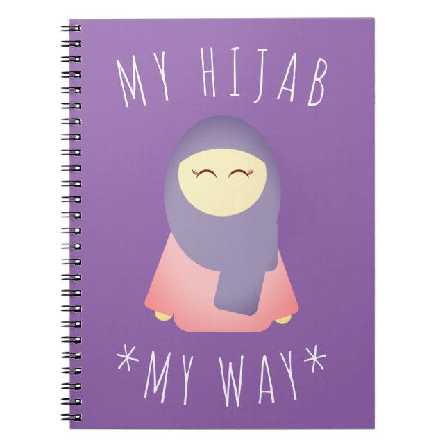 CUADERNO CHICA CUTE CON REGALO ISLÁMICO DE NOTA HIJAB (Frente)