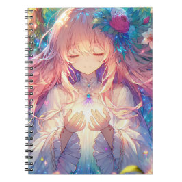 Cuaderno Chica de Anime Étéreo Magico