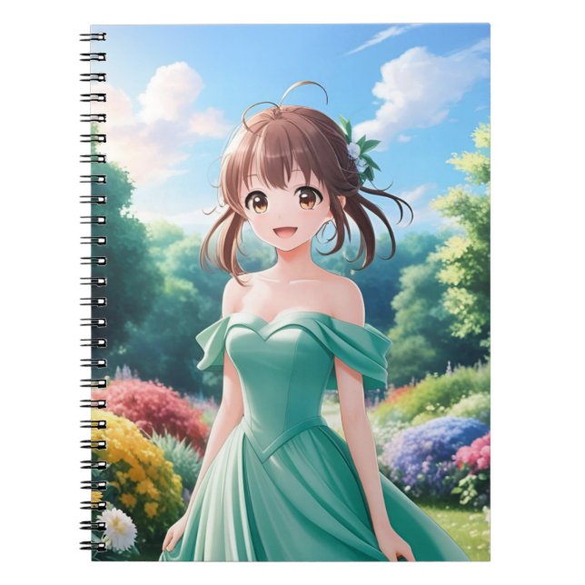 Cuaderno Chica de Anime Kawaii (Frente)