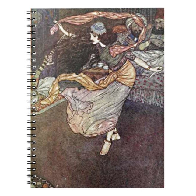 Cuaderno Chica de Baile de las Noches Árabes con Scarves Il (Frente)