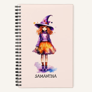 Cuaderno Chica de Brujas Pastel Cute - Estética de Hallowee