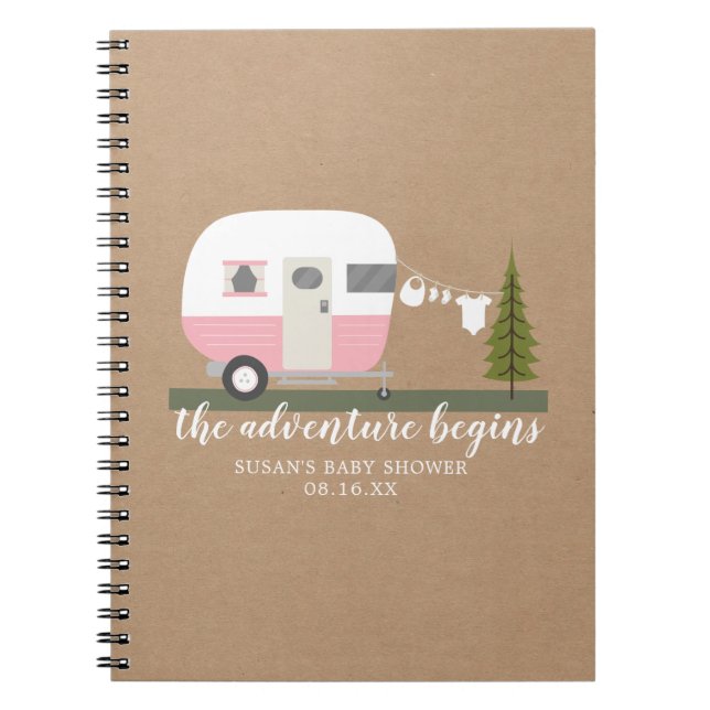 Cuaderno Chica de Camperador de retroceso de aventura Baby  (Frente)