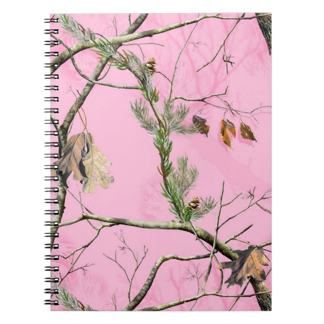 Cuaderno Chica de caza de camuflaje rosado - Libro de notas (Frente)