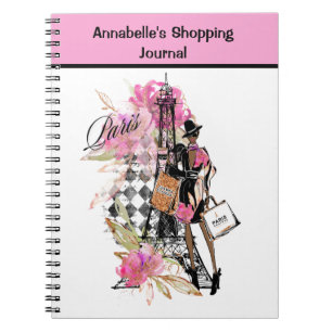 Cuaderno Chica de Compras del Harlequin de París