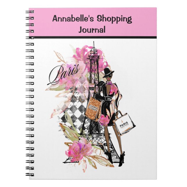 Cuaderno Chica de Compras del Harlequin de París (Frente)