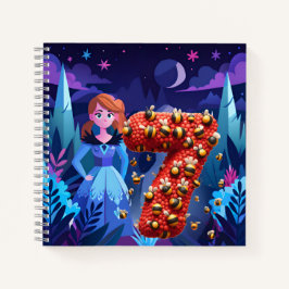 Cuaderno Chica De Cumpleaños A Los 7