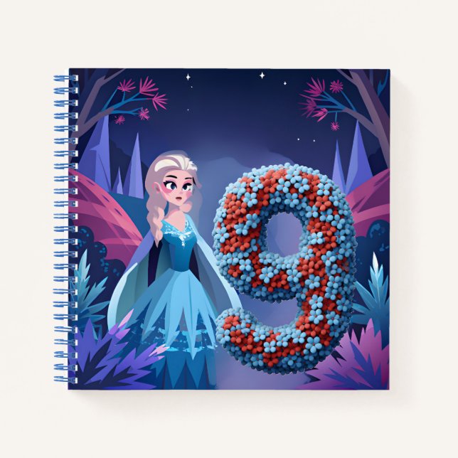 Cuaderno Chica De Cumpleaños A Los 9 (Anverso)