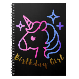 Cuaderno Chica de cumpleaños unicorn unicorn regalo de unic