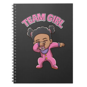 Cuaderno Chica de equipo Fiesta de revelación de género Dab