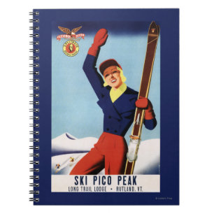Cuaderno Chica de esquí de barrido flexible de volante