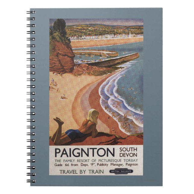 Cuaderno Chica de Ferrocarriles Británicos mirando un preci (Frente)