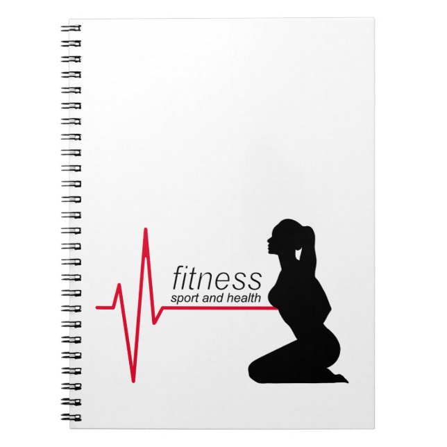 Cuaderno Chica de fitness (Frente)