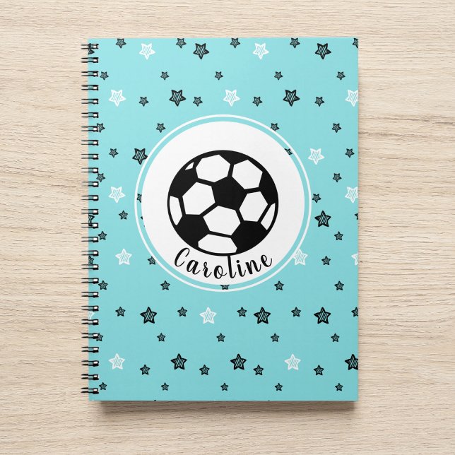 Cuaderno Chica de fútbol genial rosa y negro personalizado  (Subido por el creador)