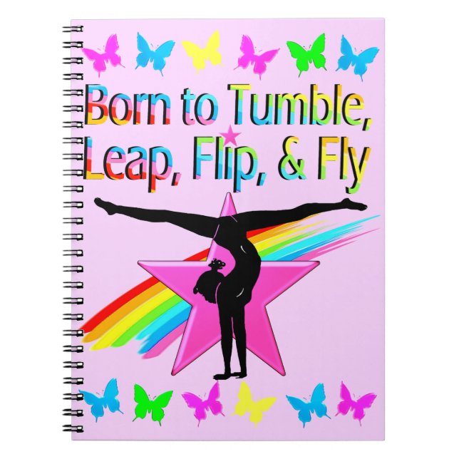 Cuaderno CHICA DE GIMNASIA DE ACOGEDOR DE bonito (Frente)