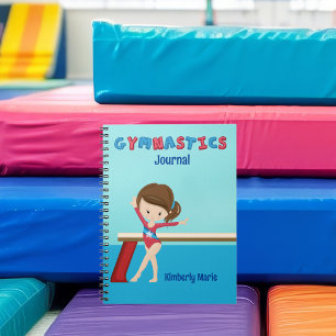 Cuaderno Chica de Gimnasia Linda Gimnasta Personalizada