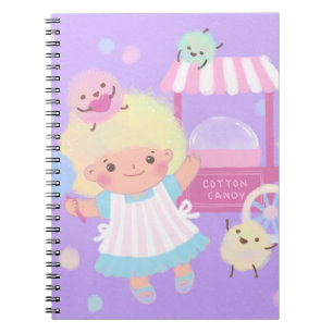 Cuaderno Chica de golosinas con suaves monstruos fluffy
