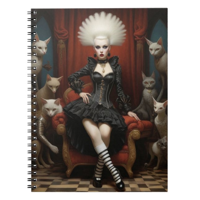 Cuaderno Chica de Gothic Roller Derby (Frente)