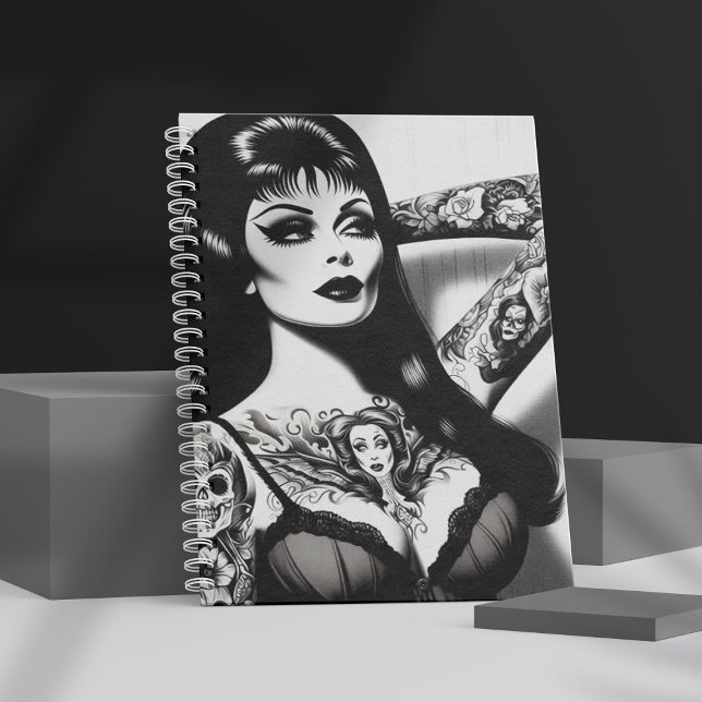 Cuaderno Chica de Gótico de tatuaje de vintage (Subido por el creador)