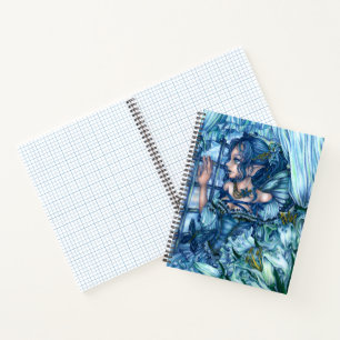 Cuaderno Chica de hadas espumosas vista de un invierno de z